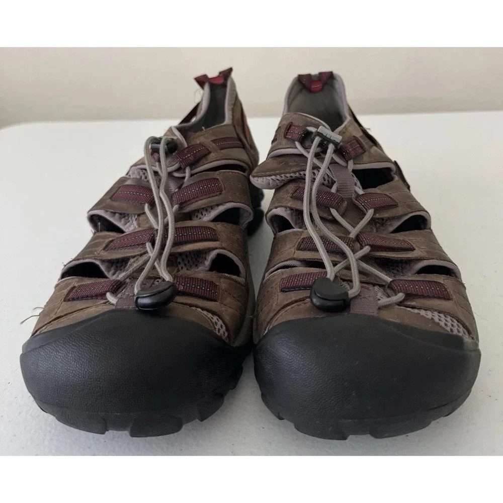 KEEN ARROYO II Men's 14 M Waterproof Brown Leather Water Shoes Sandals